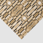 Stone Wall Tan Southwest Rustic geometric Pattern Tissuepapier (Detail)