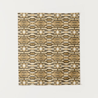 Stone Wall Tan Southwest Rustic geometric Pattern Wandkleed