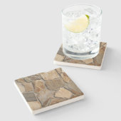 Stone Wall texture, Square onderzetter (Zijkant)