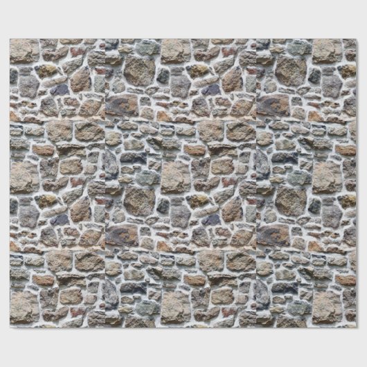 Stone Wall Wrapping Paper Cadeaupapier (Vlak)