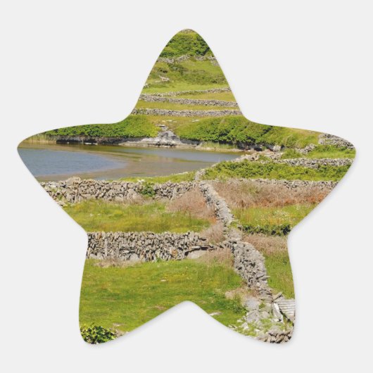Stone Walls of Ireland Ster Sticker (Voorkant)