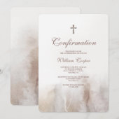 Stone Waterverf Religious Invitation Kaart (Voorkant / Achterkant)