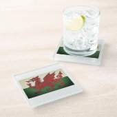 Stone Welsh Dragon Onderzetter (Schuin)