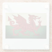 Stone Welsh Dragon Onderzetter Glazen Onderzetter (Achterkant)