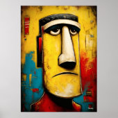 Stone Witness — Hedendaagse Abstract Expressionism Poster (Voorkant)