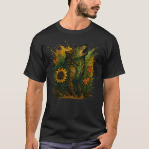 Stone Wolf Natuur Fantasy Art T-shirt