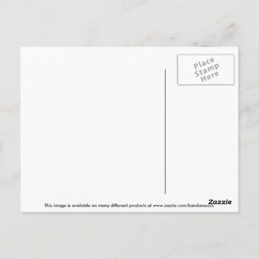 Stone Wonder  Blue Fractal Kaleidoscope Briefkaart (Achterkant)