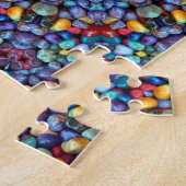 Stone Wonder Blue Fractal Kaleidoscope Legpuzzel (Zijkant)