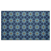 Stone Wonder Blue Fractal Kaleidoscope Stof (Fat Quarter)