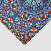 Stone Wonder  Blue Fractal Kaleidoscope Tissuepapier (Detail)