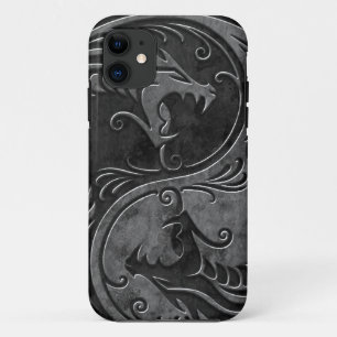 Stone Yin Yang Dragons Case-Mate iPhone Case