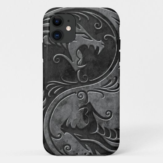 Stone Yin Yang Dragons Case-Mate iPhone Case (Achterkant)