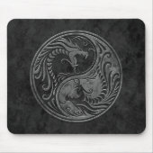 Stone Yin Yang Dragons Muismat (Voorkant)