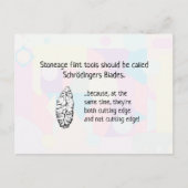 Stoneage Flint Tools - ook bekend als Schrodingers Briefkaart (Voorkant)