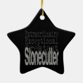 Stonecutter Extraordinaire Keramisch Ornament (Achterkant)