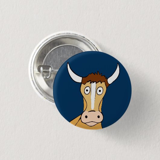 Stoned Cow Ronde Button 3,2 Cm (Voorkant /achterkant)