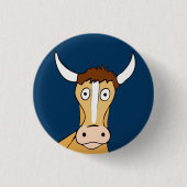 Stoned Cow Ronde Button 3,2 Cm (Voorkant)