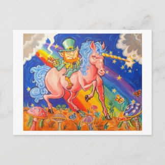 Stoned Leprachaun Briefkaart