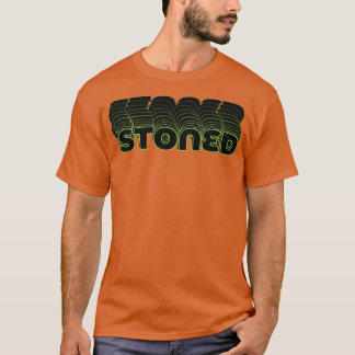 Stoned Retro Typografie Kleding Ontwerp T-shirt