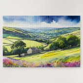 "Stonedale" Breed landschap Yorkshire Dales Scène Legpuzzel (Horizontaal)