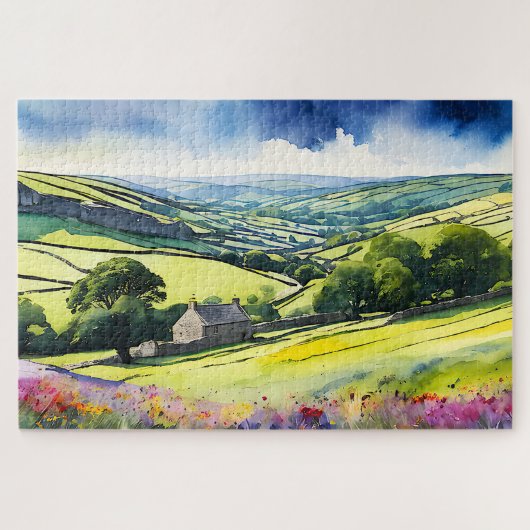 "Stonedale" Breed landschap Yorkshire Dales Scène Legpuzzel (Horizontaal)
