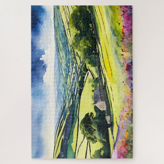 "Stonedale" Breed landschap Yorkshire Dales Scène Legpuzzel (Verticaal)