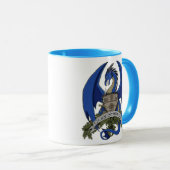 Stonefire Dragons Crest (Blauwe Draak) 11oz Mok (Voorkant rechts)