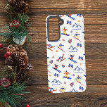 Stoneham Quebec Canada Ski Snowboard patroon Samsung Galaxy Hoesje<br><div class="desc">Een grappig winterskipatroon voor het skigebied Stoneham in Stoneham-et-Tewkesbury,  Québec,  Canada. Perfect cadeau-idee voor wintersportliefhebbers: ski,  snowboard,  freestyle,  skisprong,  langlaufen.</div>