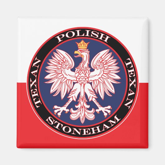 Stoneham Ronde Poolse Texaan Magneet (Voorkant)