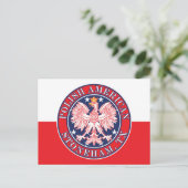 Stoneham Texas Poolse Amerikaanse adelaar Briefkaart (Staand voorkant)