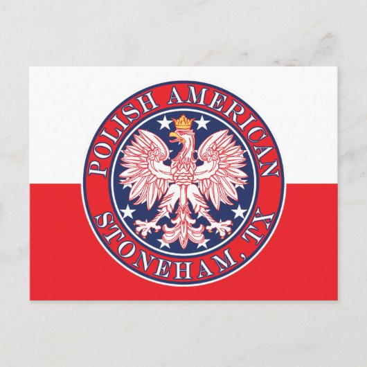 Stoneham Texas Poolse Amerikaanse adelaar Briefkaart (Voorkant)