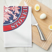 Stoneham Texas Poolse Amerikaanse adelaar Theedoek (Quarter Fold)