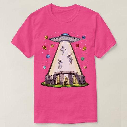 Stonehenge abductie t-shirt (Design voorkant)