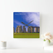 Stonehenge afbeelding voor ronde, grote wandklok (Huis)