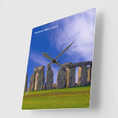 Stonehenge afbeelding voor ronde, grote wandklok (Hoek)