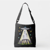 Stonehenge Alien Abduction Crossbody Tas (Voorkant)