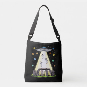 Stonehenge Alien Abduction Crossbody Tas