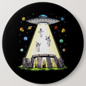 Stonehenge Alien Abduction Ronde Button 6,0 Cm (Voorkant)