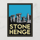 Stonehenge Art Deco Poster Briefkaart (Voorkant)