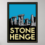 Stonehenge art deco reisposter poster<br><div class="desc">Stonehenge</div>