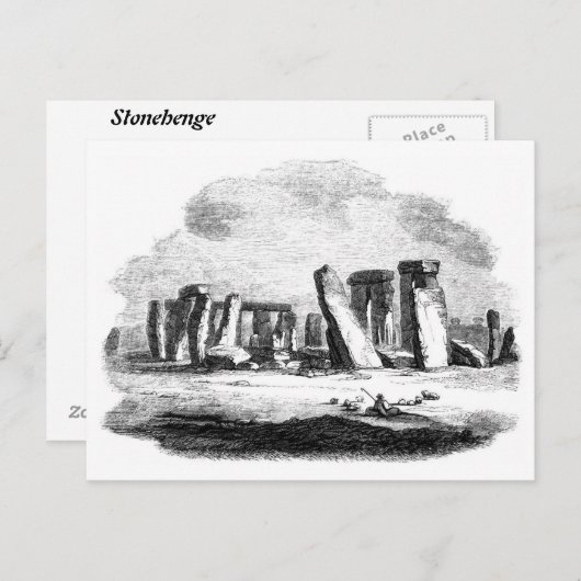 Stonehenge  art posctard briefkaart (Voorkant / Achterkant)