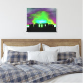 Stonehenge Aurora gewikkeld canvas Afdruk (Insitu (Slaapkamer))