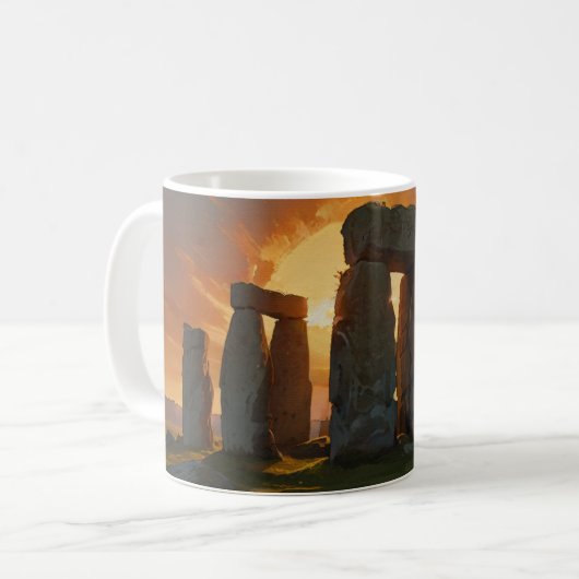 Stonehenge bij Sunrise Koffiemok (Voorkant links)