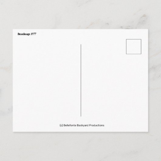 Stonehenge briefkaart (Achterkant)