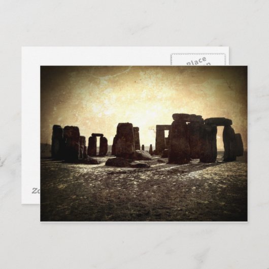 Stonehenge Briefkaart (Voorkant / Achterkant)
