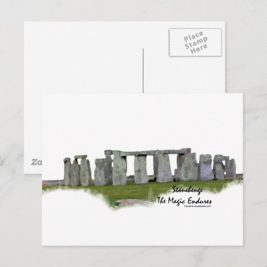 Stonehenge Briefkaart (Voorkant / Achterkant)