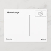 Stonehenge Briefkaart (Achterkant)