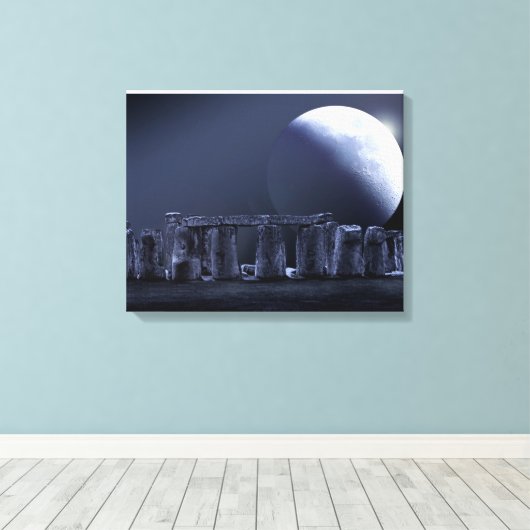 Stonehenge Canvas Afdruk (Insitu (Houten vloer))