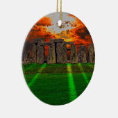 Stonehenge Celtic Standing Stones in Brittannië Keramisch Ornament (Rechts)