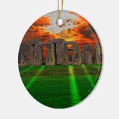 Stonehenge Celtic Standing Stones in Brittannië Keramisch Ornament (Links)
